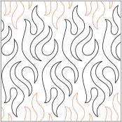 INVENTORY REDUCTION - Hot Nights PAPER longarm quilting pantograph design by Apricot Moon Designs