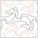 Angel Wings PAPER longarm quilting pantograph design from Apricot Moon Designs