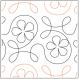 Ginger Flower quilting pantograph pattern from Apricot Moon Designs