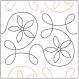 Ginger Spring PAPER longarm quilting pantograph design Apricot Moon Designs