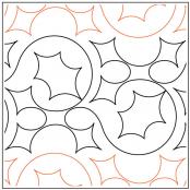 Holly Hop PAPER longarm quilting pantograph design from Apricot Moon Designs
