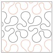 INVENTORY REDUCTION - Classic Stipple PAPER longarm quilting pantograph design from Apricot Moon Designs