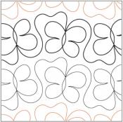 Swanky PAPER longarm quilting pantograph design by Patricia Ritter Sarah  Ann Myers