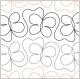 Butterfly Tango PAPER longarm quilting pantograph design by Apricot Moon Designs
