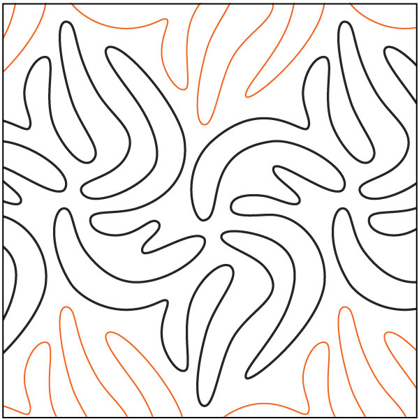 Banana-Swirls-quilting-pantograph-pattern-Barbara-Becker