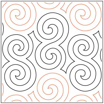 Becker's Crop Circles pantograph pattern by Barbara Becker