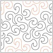 YEAR END INVENTORY REDUCTION - Curlique quilting pantograph pattern by Barbara Becker