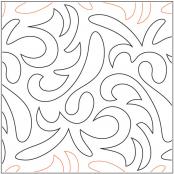 INVENTORY REDUCTION - Festival PAPER longarm quilting pantograph design by Barbara Becker
