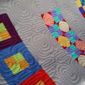 INVENTORY REDUCTION - Modernish #2 PAPER longarm quilting pantograph design by Barbara Becker 1