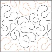 INVENTORY REDUCTION - Splat quilting pantograph pattern by Barbara Becker