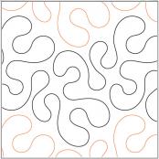 INVENTORY REDUCTION - Splat PAPER longarm quilting pantograph design by Barbara Becker