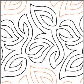 Ground Cover PAPER longarm quilting pantograph design by Barbara Becker