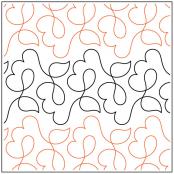 INVENTORY REDUCTION - Darlene's Daisy Chain PAPER longarm quilting pantograph design by Darlene Epp