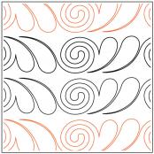 Darlene's Feather and Swirl #2 quilting pantograph pattern by Darlene Epp
