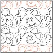 INVENTORY REDUCTION...Darlene's Feather quilting pantograph pattern by Darlene Epp