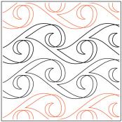 INVENTORY REDUCTION - Madeleine Scroll Border quilting pantograph pattern by Darlene Epp