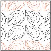 INVENTORY REDUCTION - Paisley Border quilting pantograph pattern by Darlene Epp