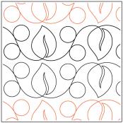 Veined Leaf quilting pantograph pattern by Darlene Epp