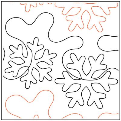 INVENTORY REDUCTION - White Out PAPER longarm quilting pantograph design by Dave Hudson