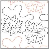 White Out PAPER longarm quilting pantograph design by Dave Hudson