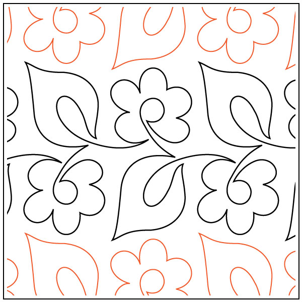 Daisy-Duo-quilting-pantograph-sewing-pattern-dave-hudson