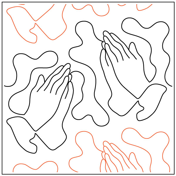 Praying-Hands-quilting-pantograph-sewing-pattern-dave-hudson