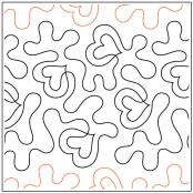 YEAR END INVENTORY REDUCTION - Meandering Hearts quilting pantograph pattern by Dave Hudson