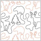 Deer-In-The-Woods-quilting-pantograph-pattern-dave-hudson