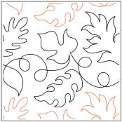 INVENTORY REDUCTION - Dave's Falling Leaves PAPER longarm quilting pantograph design by Dave Hudson