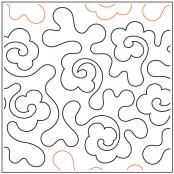 INVENTORY REDUCTION - Floral Meander PAPER longarm quilting pantograph design by Dave Hudson