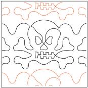 CLOSEOUT...Skull and Crossbone Border quilting pantograph pattern by Dave Hudson
