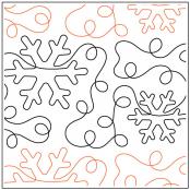 INVENTORY REDUCTION - Winter White PAPER longarm quilting pantograph design by Dave Hudson 1