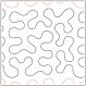 Crazy Puzzle quilting pantograph pattern by Dave Hudson