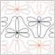 Dave's Dragonfly Border quilting pantograph pattern by Dave Hudson