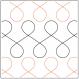 Figure Eight PAPER longarm quilting pantograph design by Dave Hudson