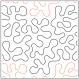 INVENTORY REDUCTION - Interlocking Meander PAPER longarm quilting pantograph design by Dave Hudson