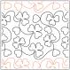 Shamrocks and Hearts quilting pantograph pattern by Deb Geissler