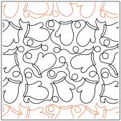 INVENTORY REDUCTION - Debs Mittens PAPER longarm quilting pantograph design by Deb Geissler 2