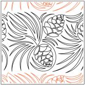 INVENTORY REDUCTION - Pinecone Meander PAPER longarm quilting pantograph design by Deb Geissler