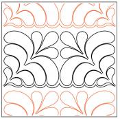 INVENTORY REDUCTION - Deb's Small Feather PAPER longarm quilting pantograph design by Deb Geissler