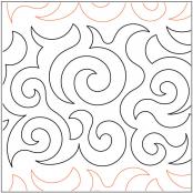 INVENTORY REDUCTION - Debs Swirls PAPER longarm quilting pantograph design by Deb Geissler