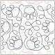 Paws quilting pantograph pattern by Deb Geissler
