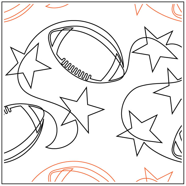 Football-Stars-quilting-pantograph-pattern-Jessica-Schick-1