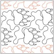 CYBER MONDAY (while supplies last) - Bear Paw quilting pantograph pattern by Jessica Schick
