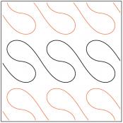 INVENTORY REDUCTION - Jessica's Ripples PAPER longarm quilting pantograph design by Jessica Schick 1