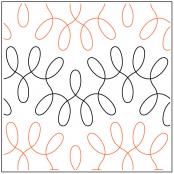 INVENTORY REDUCTION - Lacey Loops PAPER longarm quilting pantograph design by Jessica Schick 2