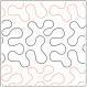 INVENTORY REDUCTION - BAM! PAPER longarm quilting pantograph design by Jessica Schick