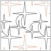 Jessica's Twinkle PAPER longarm quilting pantograph design by Jessica Schick 1