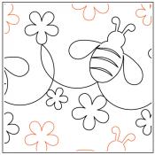 Kalyndas-Busy-Bees-paper-quilting-pantograph-design-Kalynda-Grant