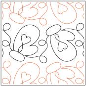 INVENTORY REDUCTION - Kozy Mittens Border PAPER longarm quilting pantograph design by Kristin Hoftyzer